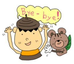 Donguribouya&Leaf squirrel sticker #477846