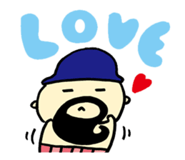 Mustached Baby 3 sticker #478798