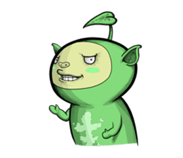 POCCURU&PIPIJI-Cute White Java sparrow- sticker #479699