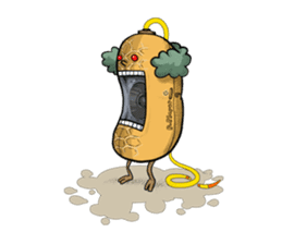 POCCURU&PIPIJI-Cute White Java sparrow- sticker #479703