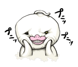 POCCURU&PIPIJI-Cute White Java sparrow- sticker #479709