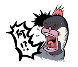 POCCURU&PIPIJI-Cute White Java sparrow- sticker #479711