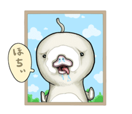 POCCURU&PIPIJI-Cute White Java sparrow- sticker #479715