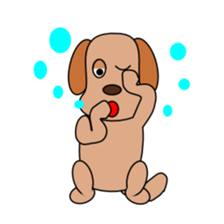 Pet dog "choco" sticker #480375