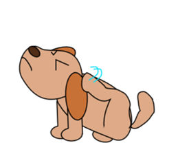 Pet dog "choco" sticker #480401