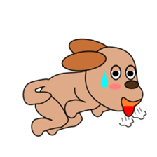 Pet dog "choco" sticker #480406