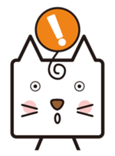 Shy cat mask sticker #480411