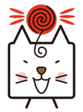 Shy cat mask sticker #480414