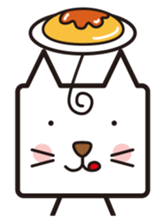 Shy cat mask sticker #480417