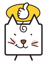 Shy cat mask sticker #480421