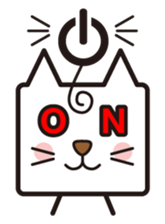 Shy cat mask sticker #480434