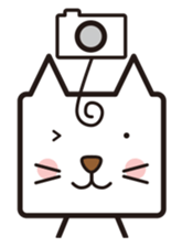 Shy cat mask sticker #480436