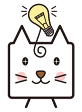 Shy cat mask sticker #480439