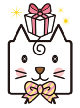 Shy cat mask sticker #480443