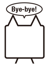 Shy cat mask sticker #480446