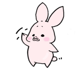 Sweet Piggy Bunny (Buta Usa San) sticker #482253