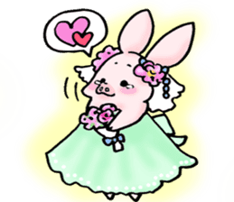 Sweet Piggy Bunny (Buta Usa San) sticker #482280