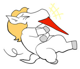 white horse48 sticker #482409