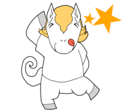 white horse48 sticker #482412