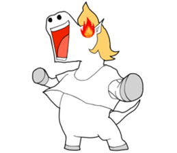 white horse48 sticker #482419