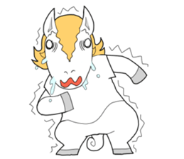 white horse48 sticker #482427