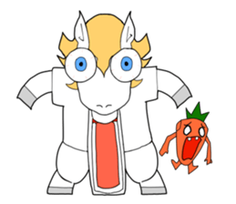 white horse48 sticker #482437