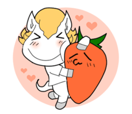 white horse48 sticker #482445