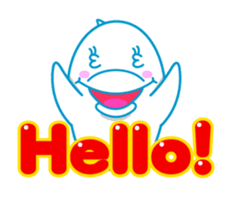 sleepy-eyed Dolphine sticker #482447