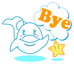 sleepy-eyed Dolphine sticker #482448