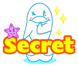 sleepy-eyed Dolphine sticker #482450
