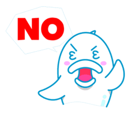 sleepy-eyed Dolphine sticker #482451