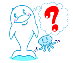 sleepy-eyed Dolphine sticker #482453