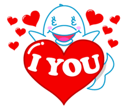 sleepy-eyed Dolphine sticker #482454