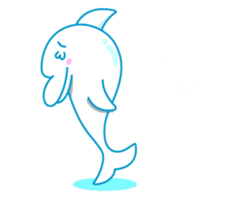 sleepy-eyed Dolphine sticker #482457