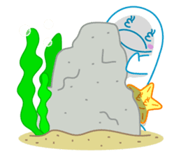 sleepy-eyed Dolphine sticker #482461