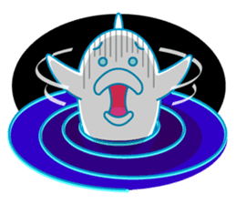 sleepy-eyed Dolphine sticker #482462