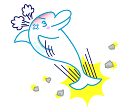 sleepy-eyed Dolphine sticker #482465