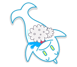 sleepy-eyed Dolphine sticker #482469