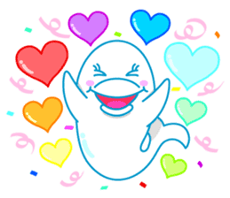 sleepy-eyed Dolphine sticker #482476