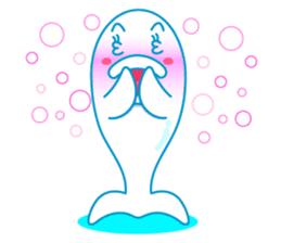 sleepy-eyed Dolphine sticker #482477