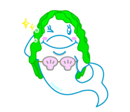 sleepy-eyed Dolphine sticker #482484