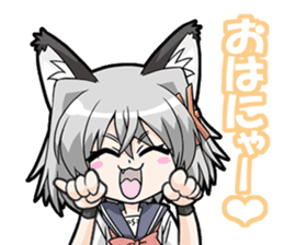 Cat-ears girl sticker #483954