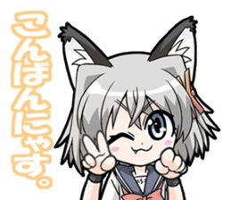 Cat-ears girl sticker #483956