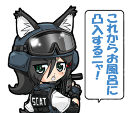 Cat-ears girl sticker #483992