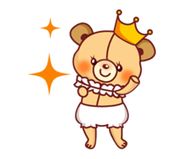 Bear Prince cute sticker sticker #484154