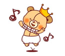 Bear Prince cute sticker sticker #484155