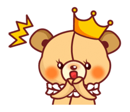 Bear Prince cute sticker sticker #484157