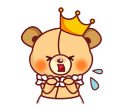 Bear Prince cute sticker sticker #484159