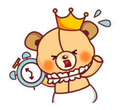 Bear Prince cute sticker sticker #484160