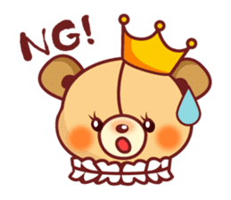 Bear Prince cute sticker sticker #484161